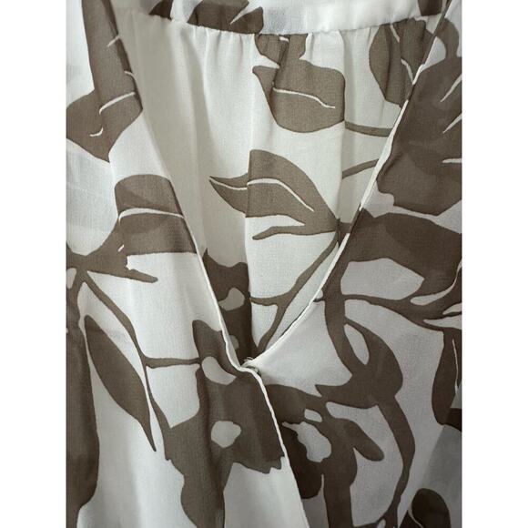 NWT Eva Mendes by New York and Company sheer puff sleeve wrap blouse size small - Picture 6 of 13